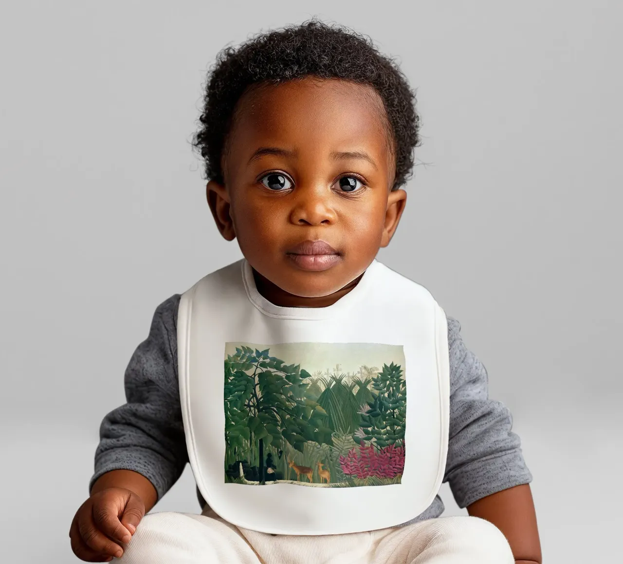 Henri Rousseau - Due cervi bavaglino da Family ARTWORK