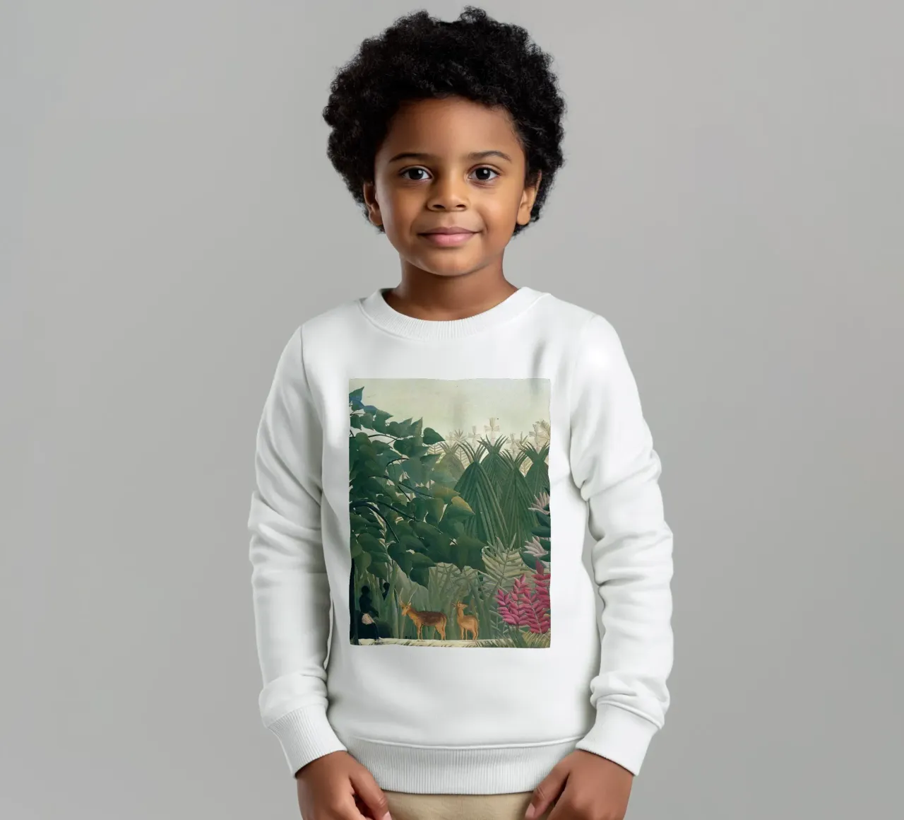 Henri Rousseau - Due cervi felpa bambino da Family ARTWORK