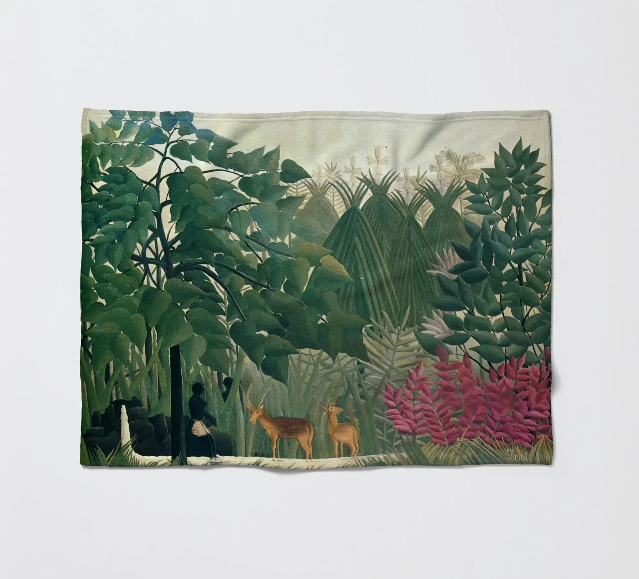 Henri Rousseau - Due cervi coperta in pile da Family ARTWORK