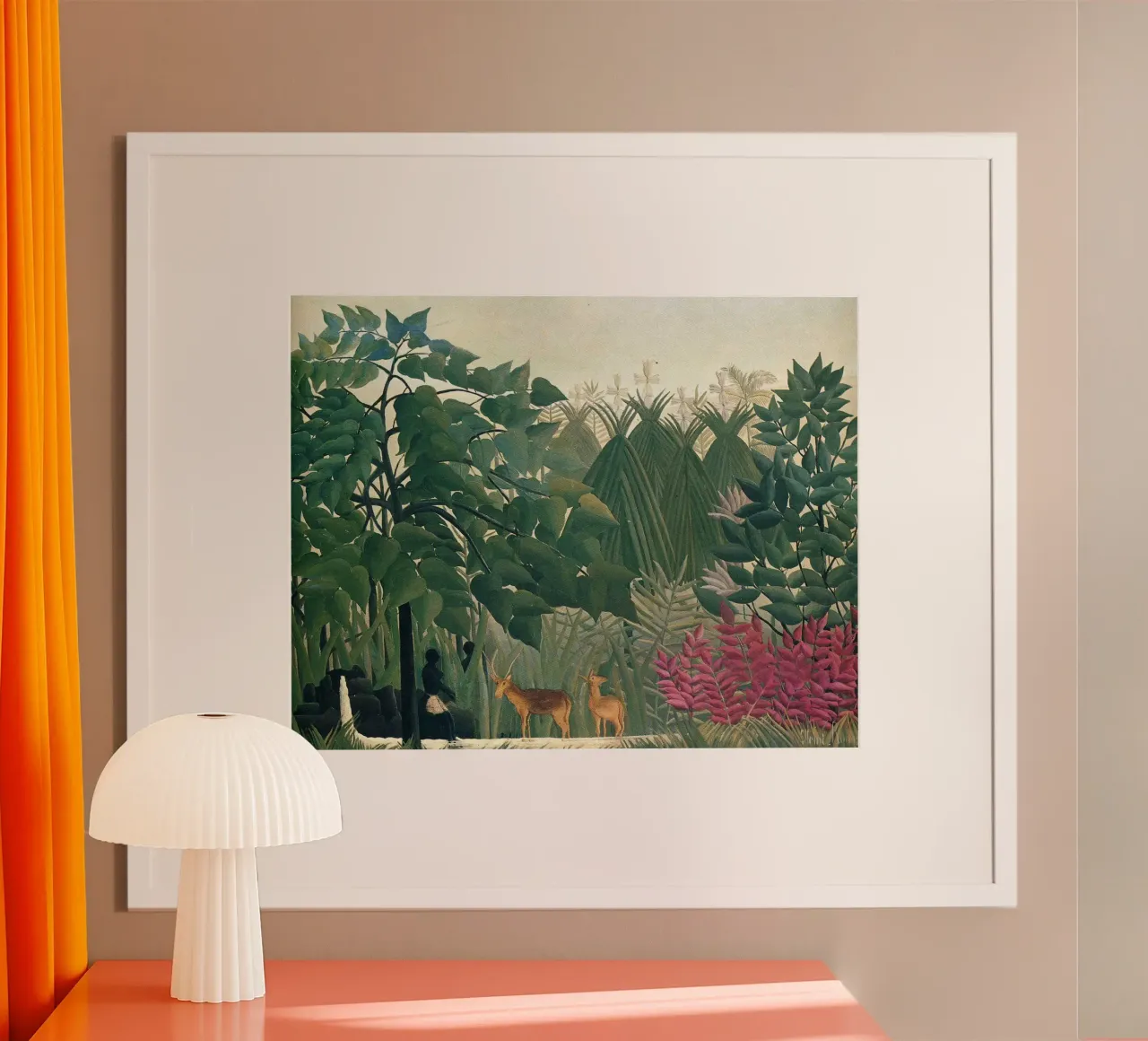 Henri Rousseau - Due cervi carta hahnemühle da Family ARTWORK