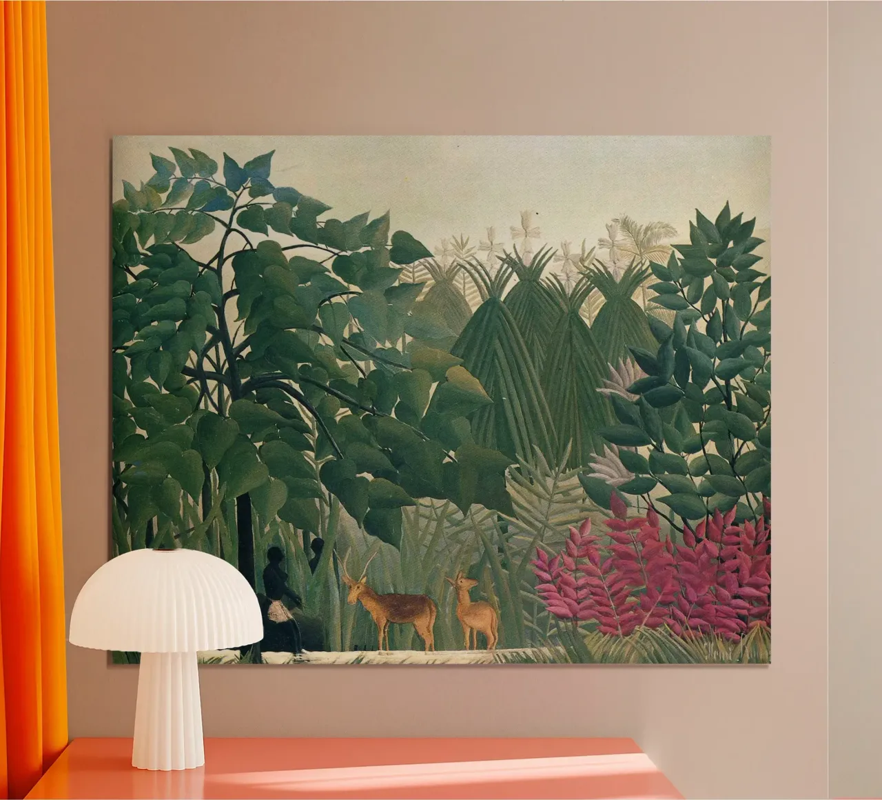 Henri Rousseau - Due cervi carta hahnemühle da Family ARTWORK