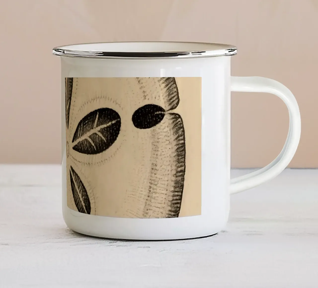 Dollaro di sabbia tazza in smalto da knowledge