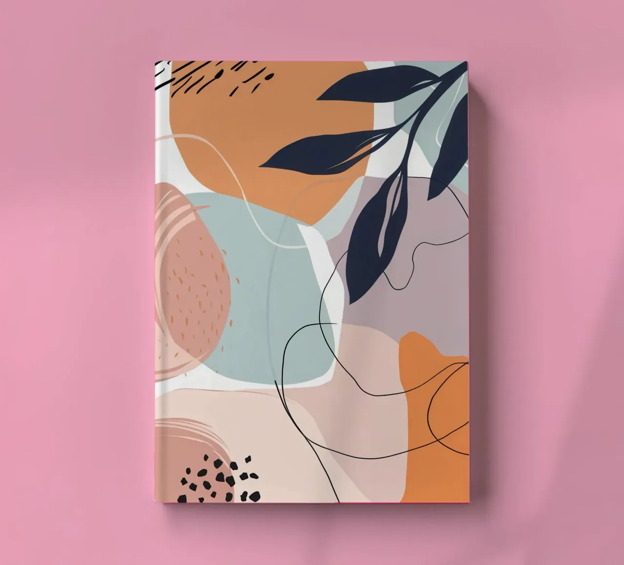 Linear Leaf Abstract notebook by Kala Martir