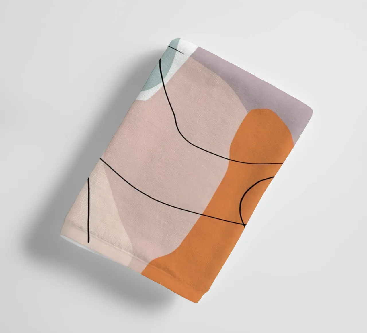 Linear Leaf Abstract Handtuch von Kala Martir