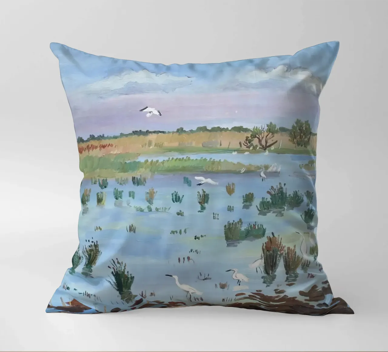 Primavera in Camargue cuscino da Peteriespinoza Studio