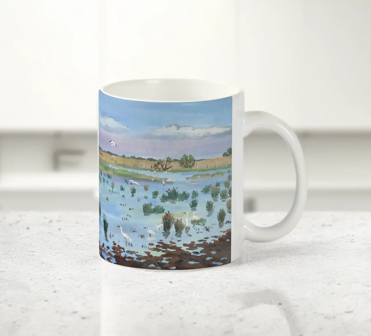 Primavera in Camargue tazza in ceramica da Peteriespinoza Studio