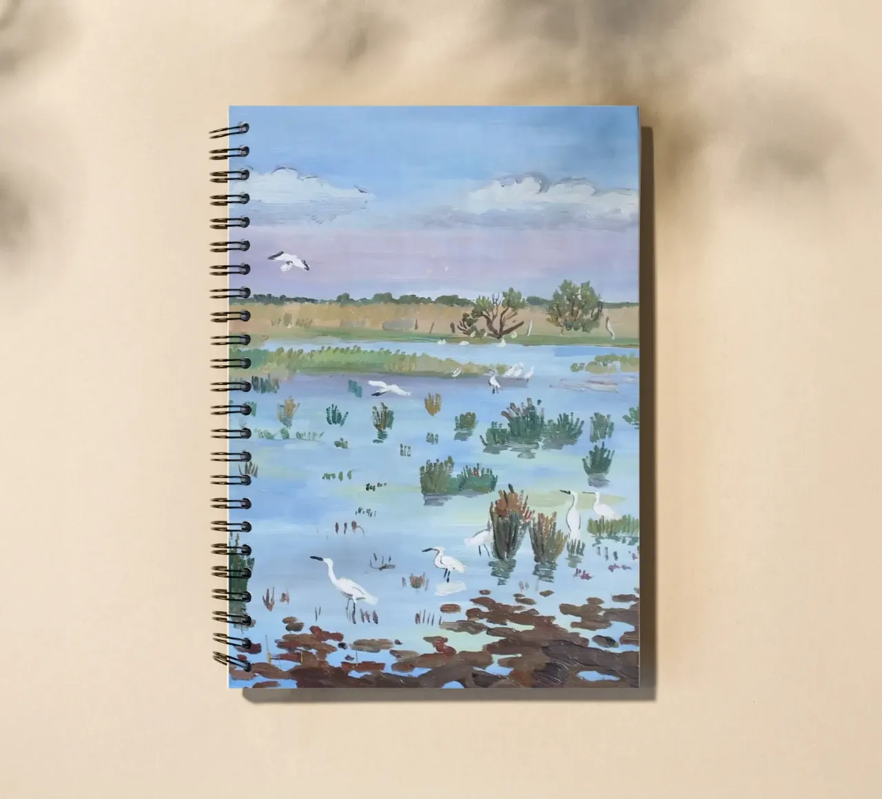 Springtime in the Camargue spiral notebook by Peteriespinoza Studio