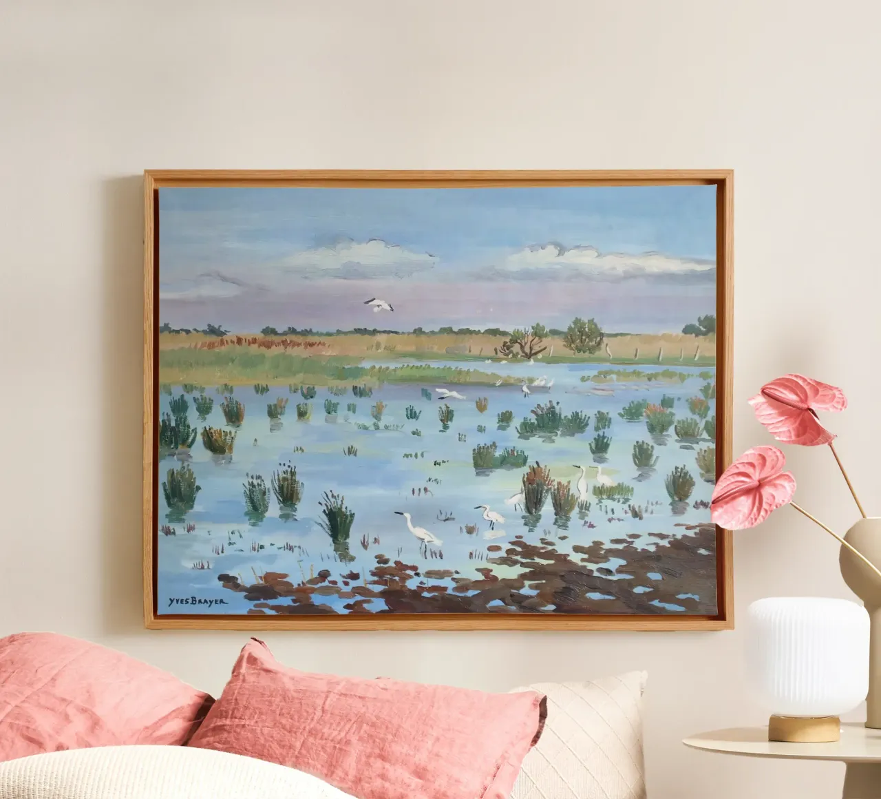 Springtime in the Camargue canvas by Peteriespinoza Studio