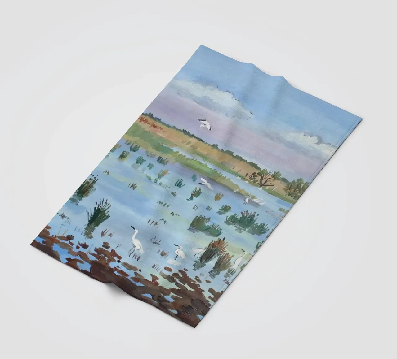 Primavera in Camargue coperta in pile da Peteriespinoza Studio