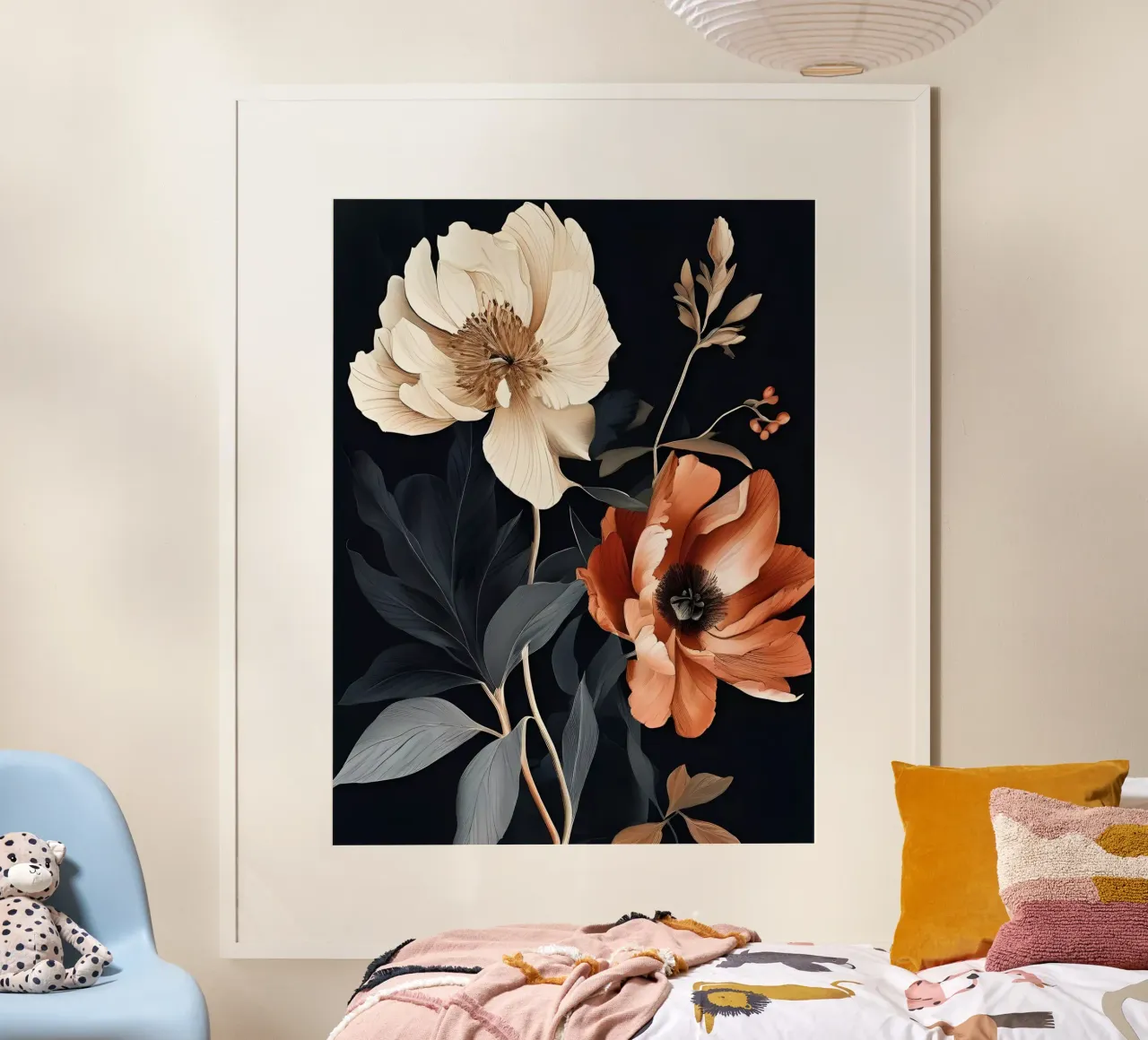 Eleganza autunnale poster con telaio in legno da Artistic-shop