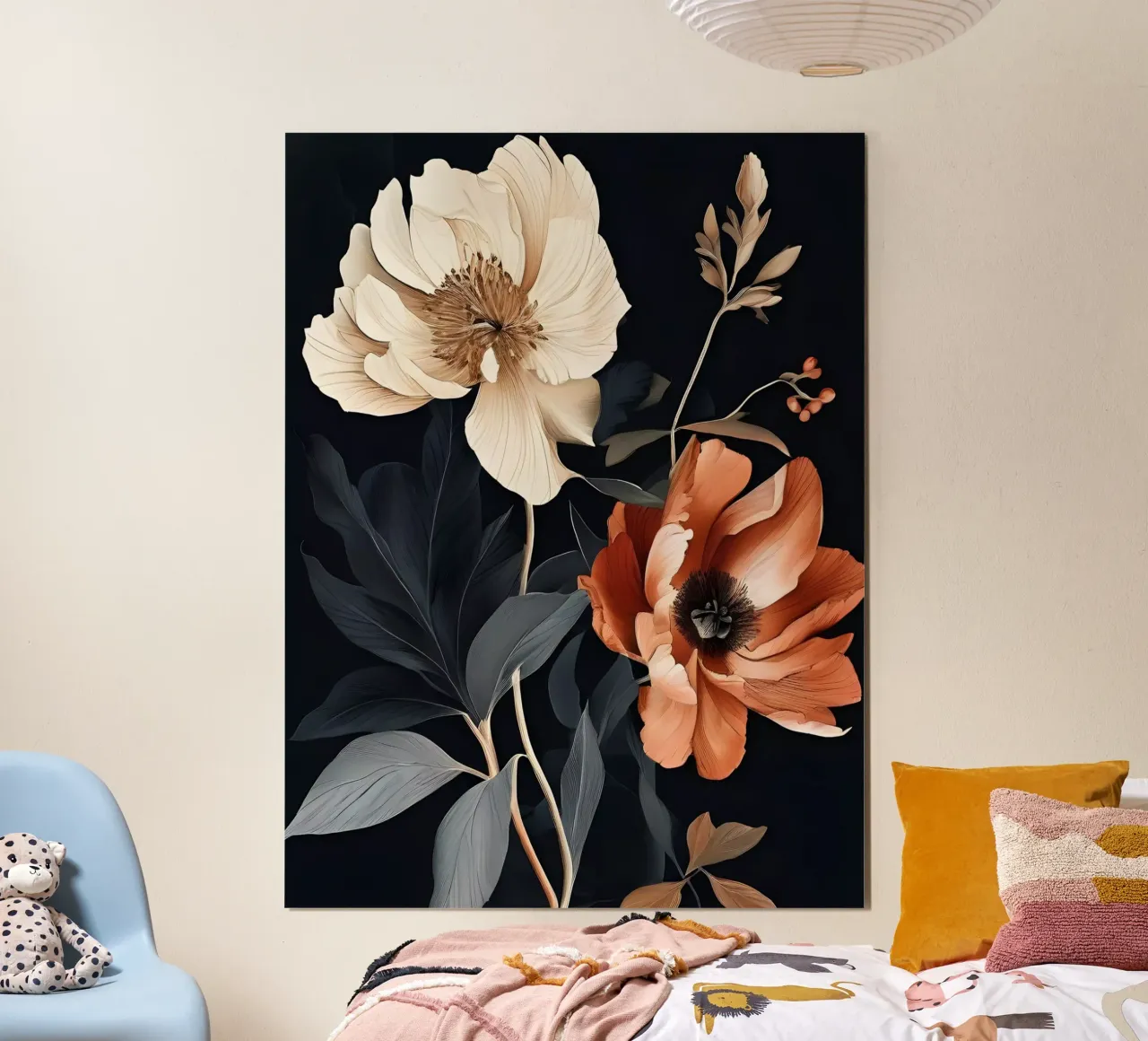Eleganza autunnale poster con telaio in legno da Artistic-shop