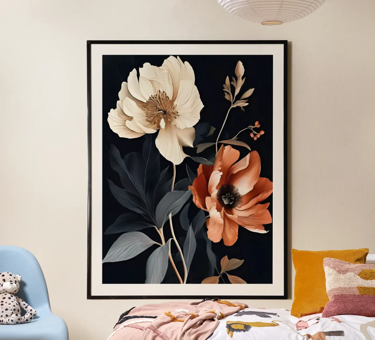 Eleganza autunnale poster con telaio in legno da Artistic-shop