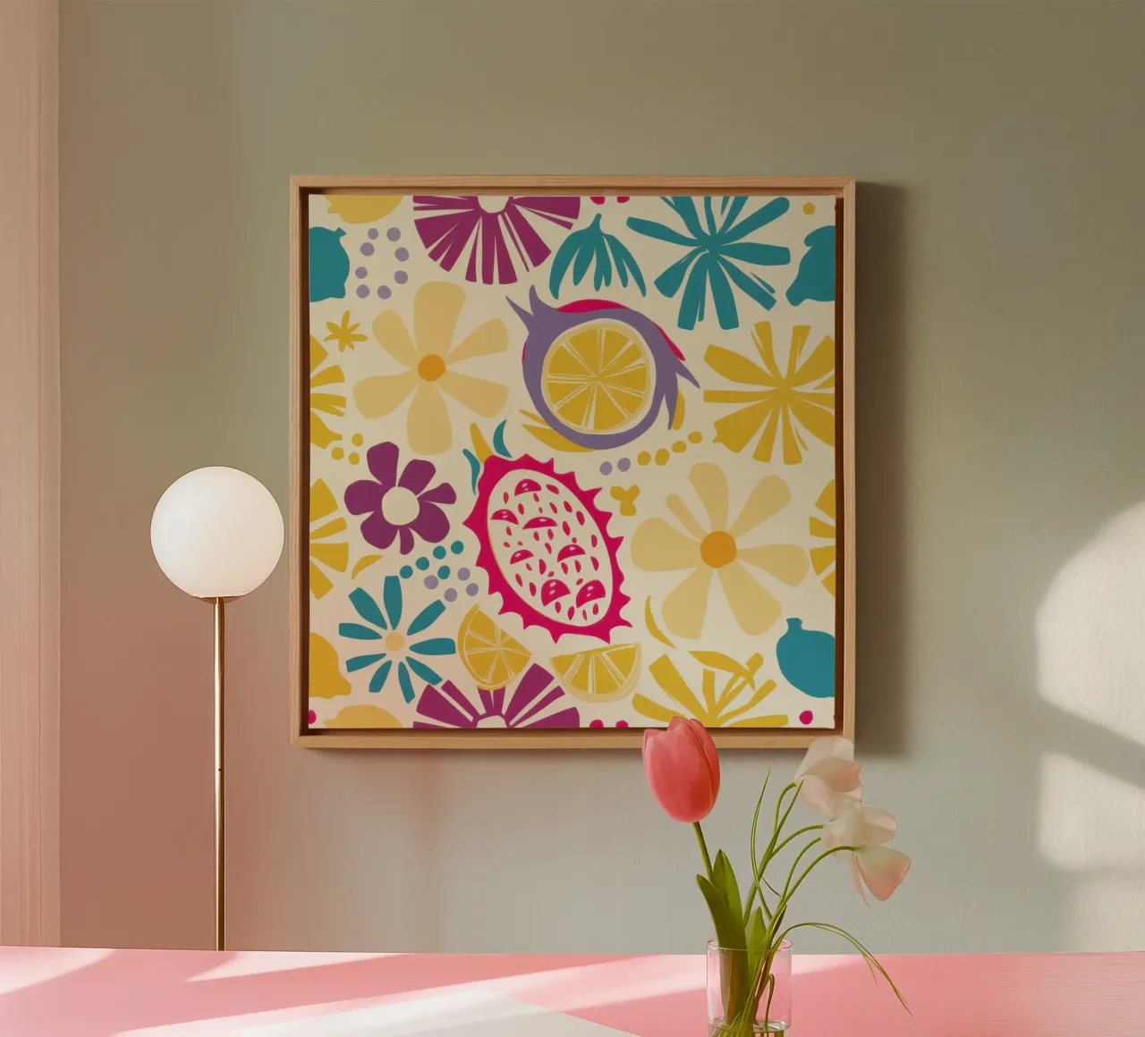 Zesty Summer Pattern canvas by Kala Martir