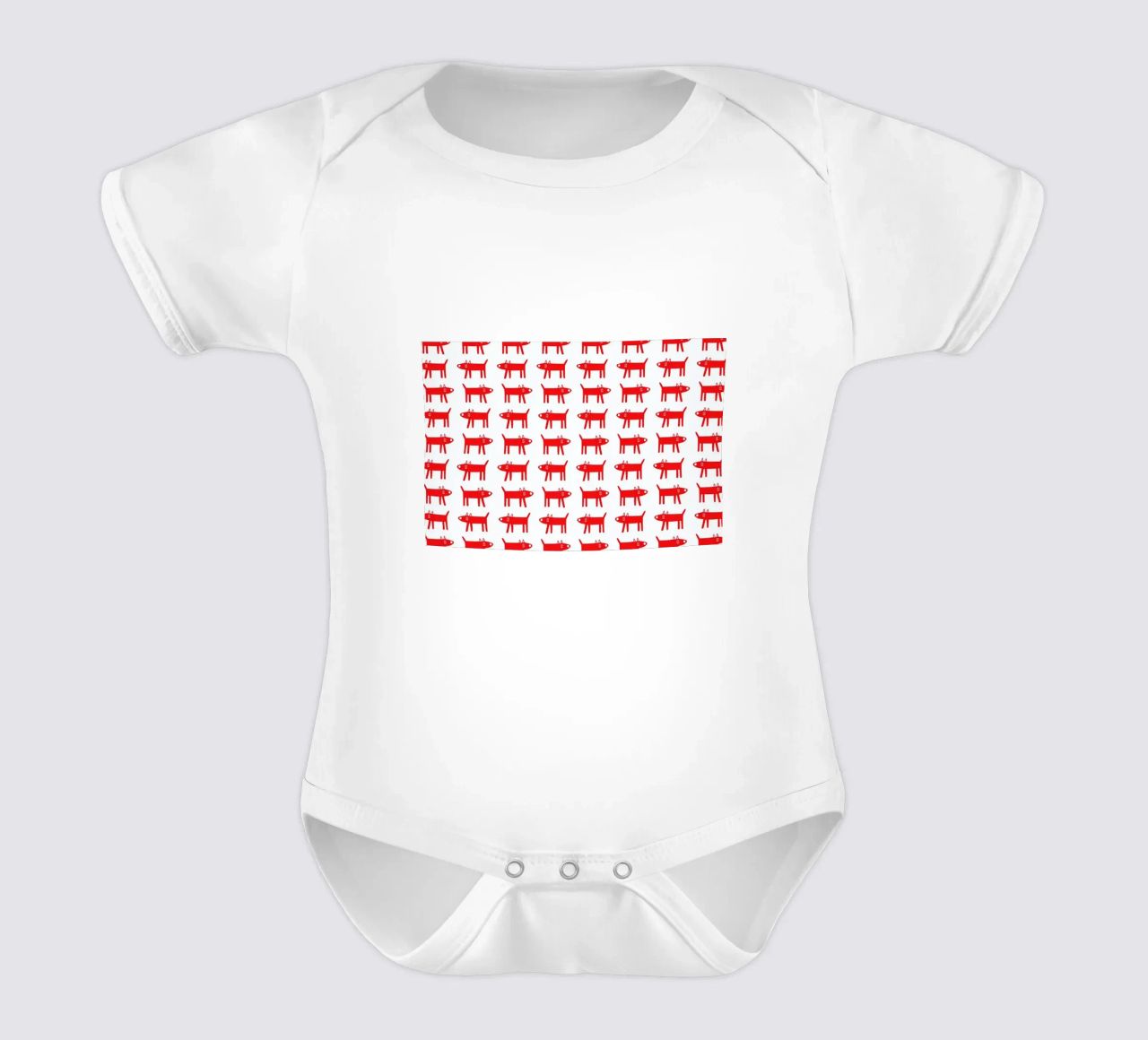 dog pattern 2 body neonato maniche corte da Studio Teer