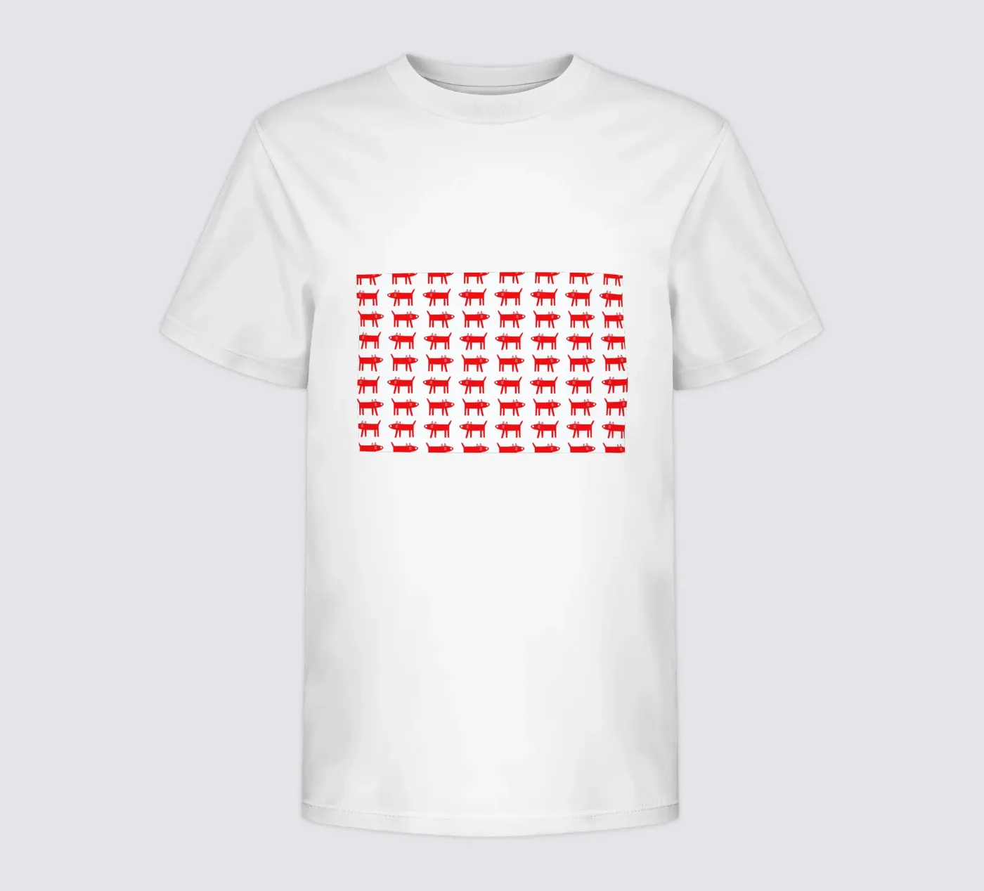 dog pattern 2 kinder t-shirt van Studio Teer