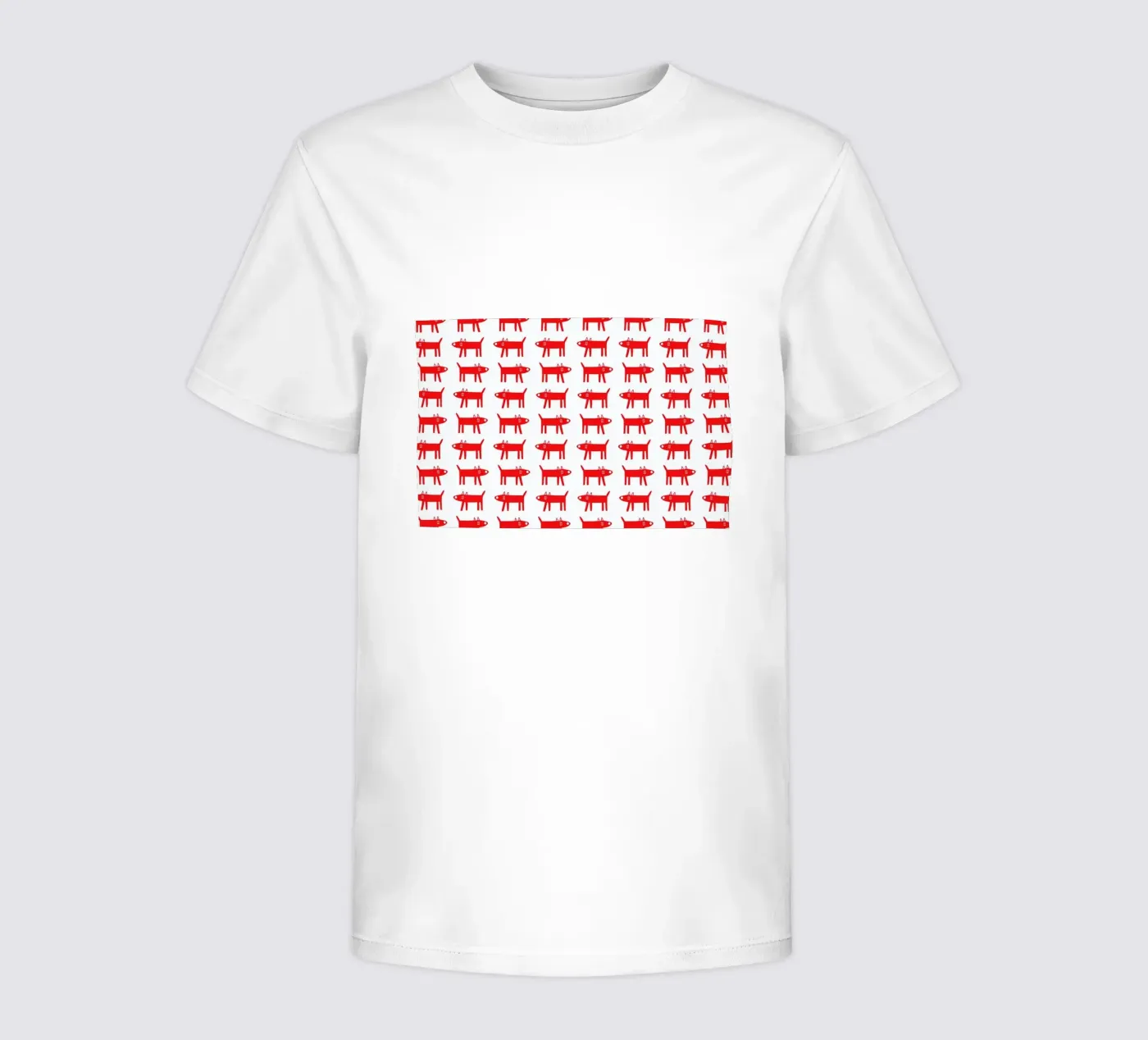 dog pattern 2 kinder t-shirt van Studio Teer