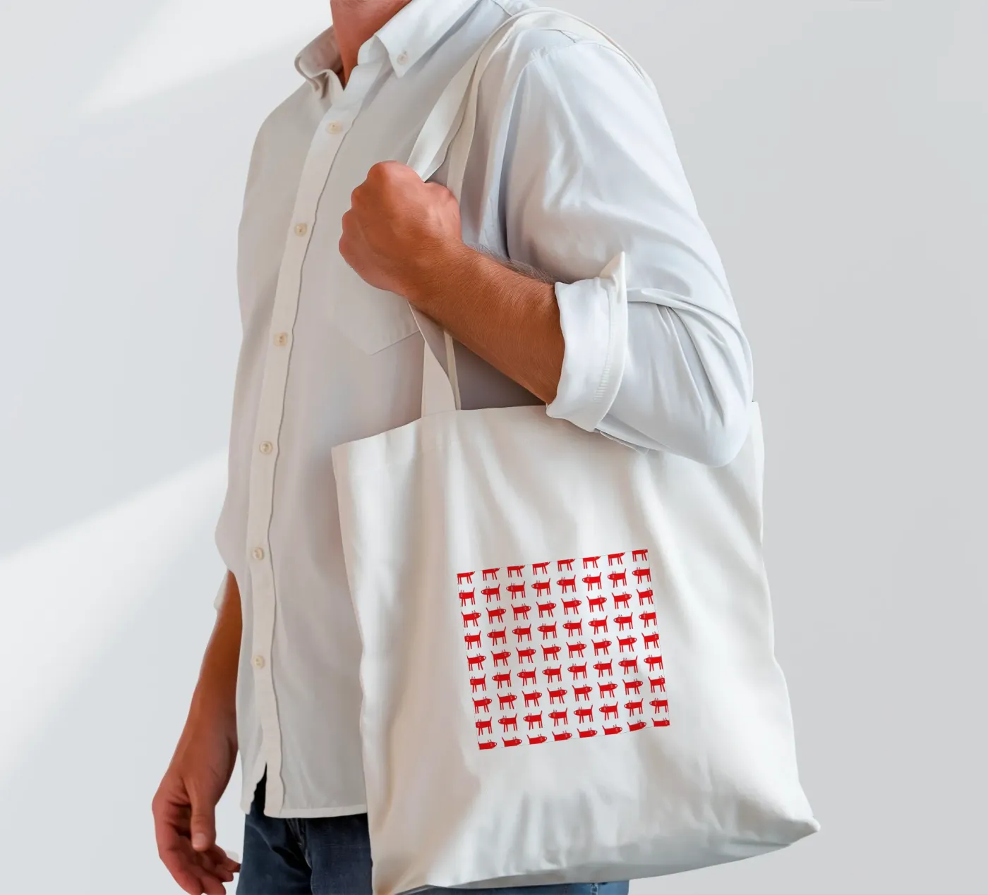 dog pattern 2 tote bag by Studio Teer