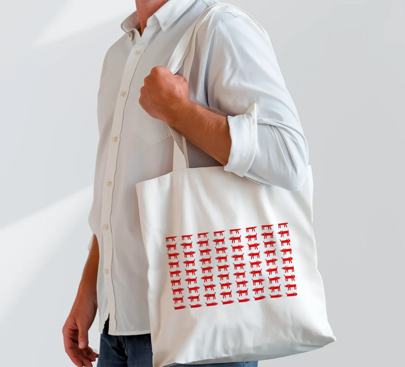 dog pattern 2 tote bag by Studio Teer
