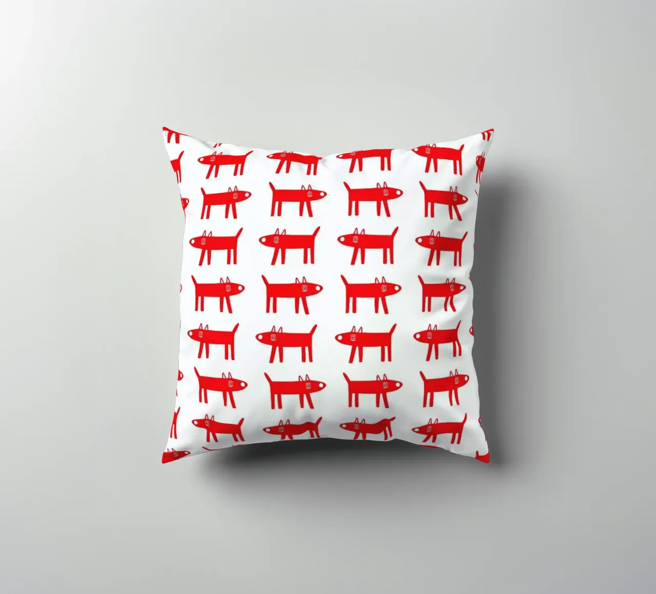dog pattern 2 cuscino da Studio Teer