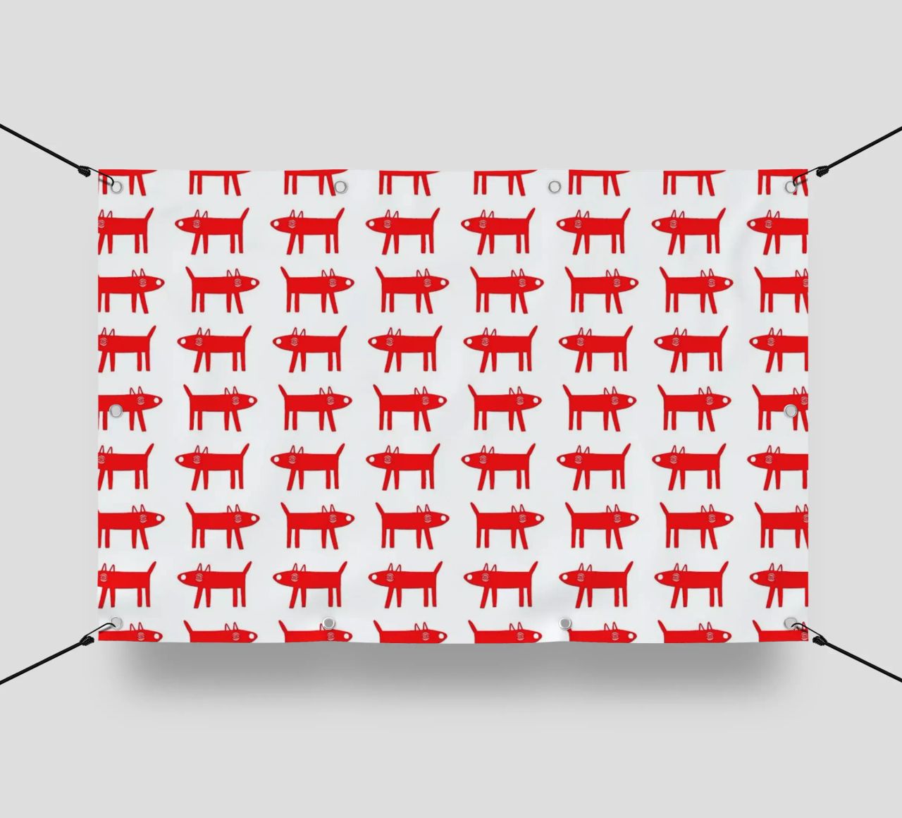 dog pattern 2 telo in pvc da Studio Teer