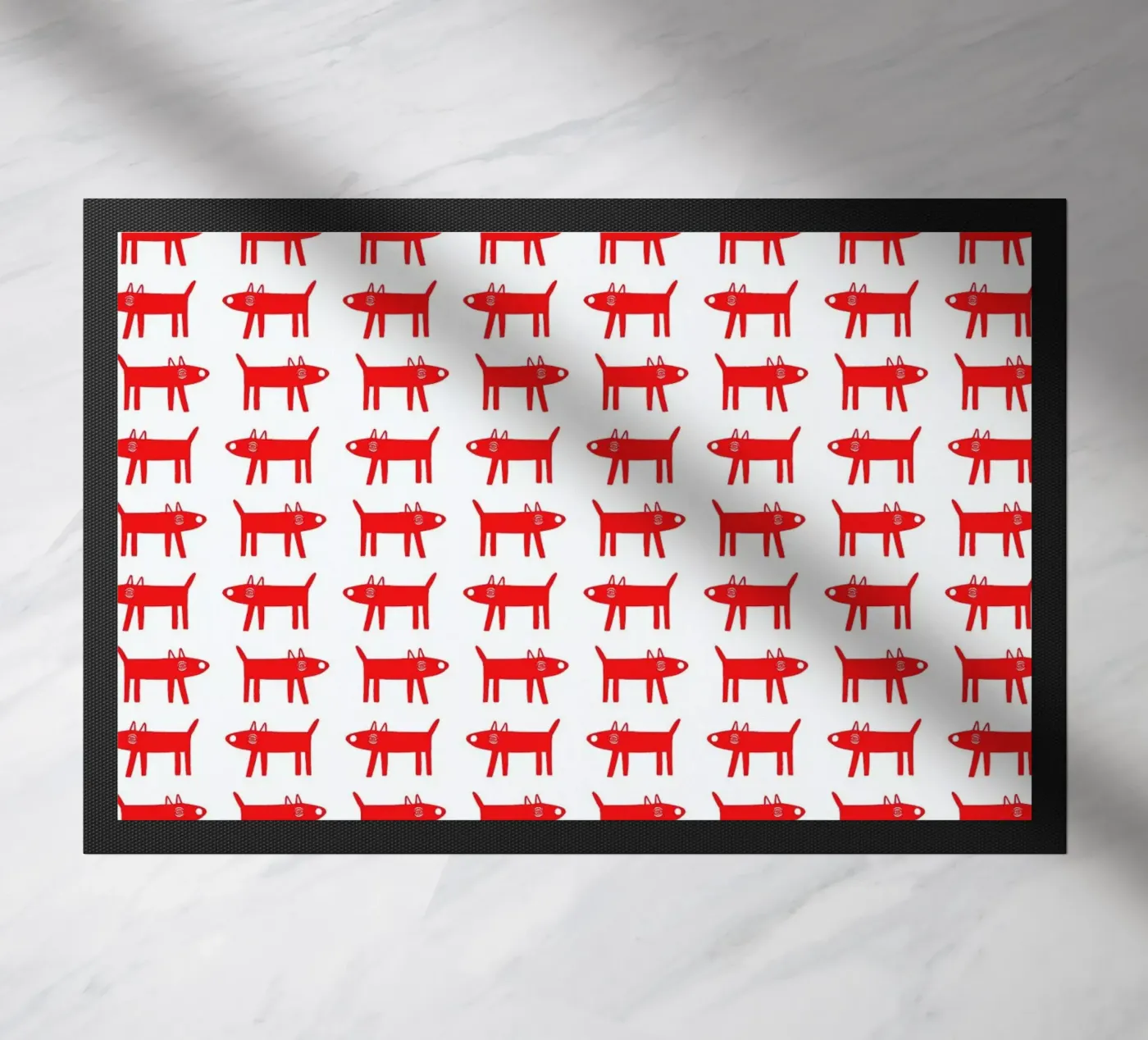 dog pattern 2 paillasson de Studio Teer