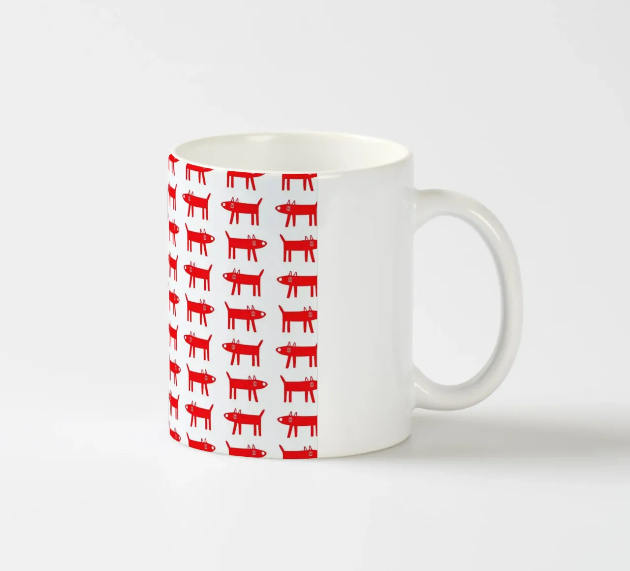 dog pattern 2 keramische mok van Studio Teer