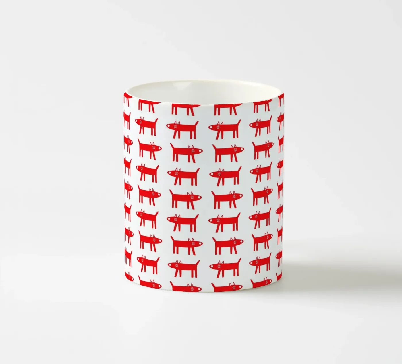 dog pattern 2 keramische mok van Studio Teer