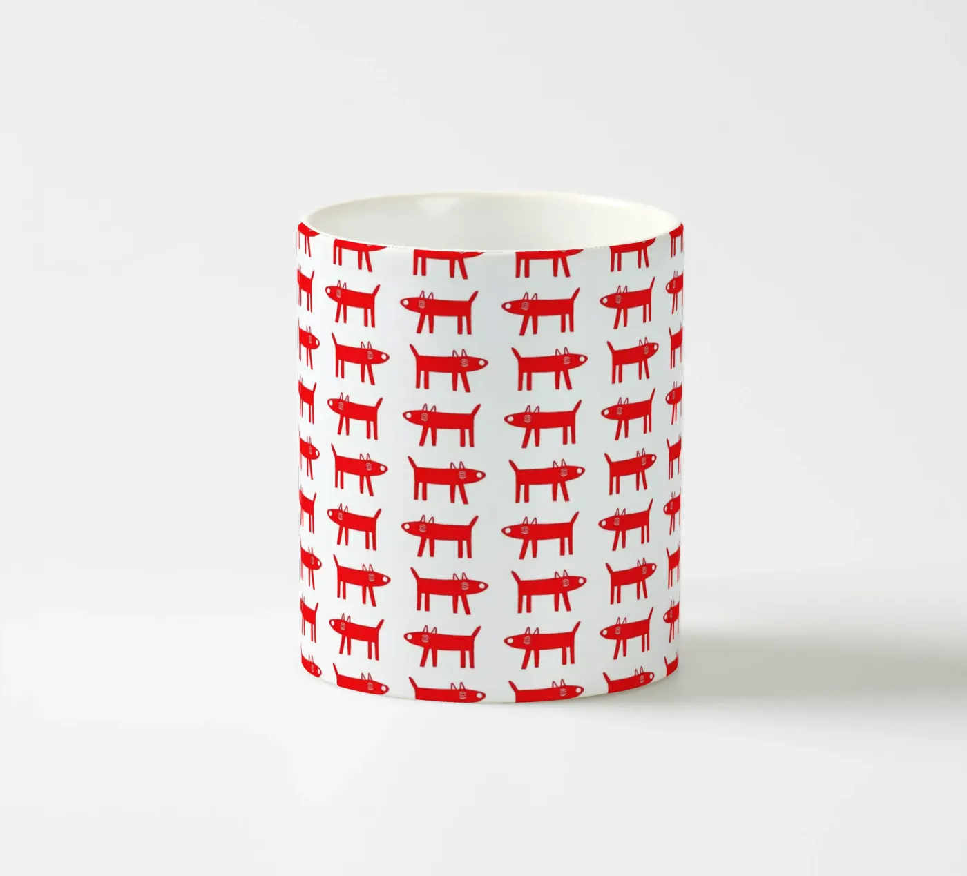 dog pattern 2 ceramic mug by Studio Teer