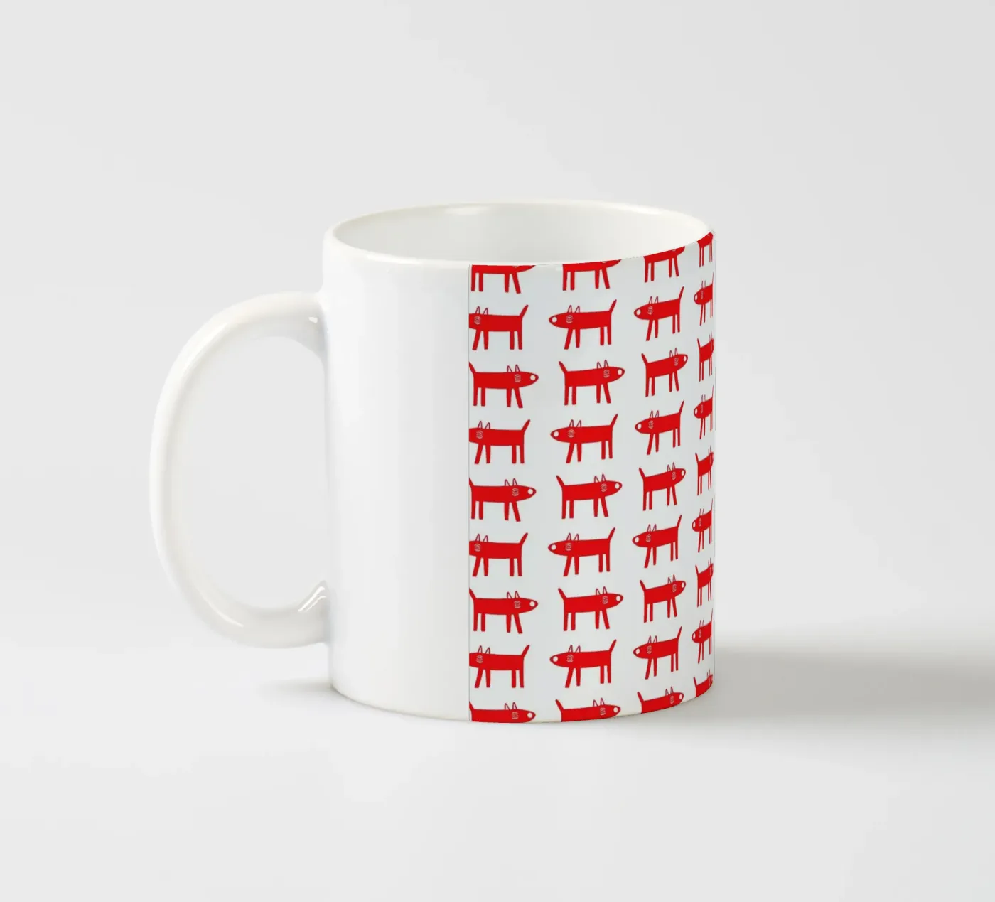 dog pattern 2 ceramic mug by Studio Teer