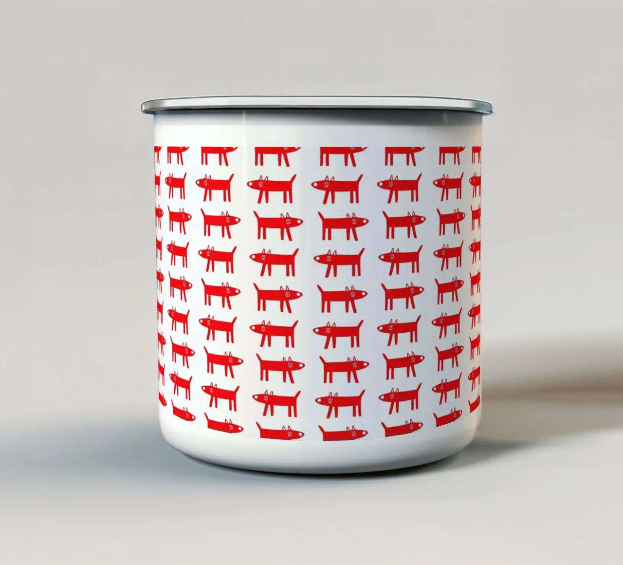 dog pattern 2 tazza in smalto da Studio Teer