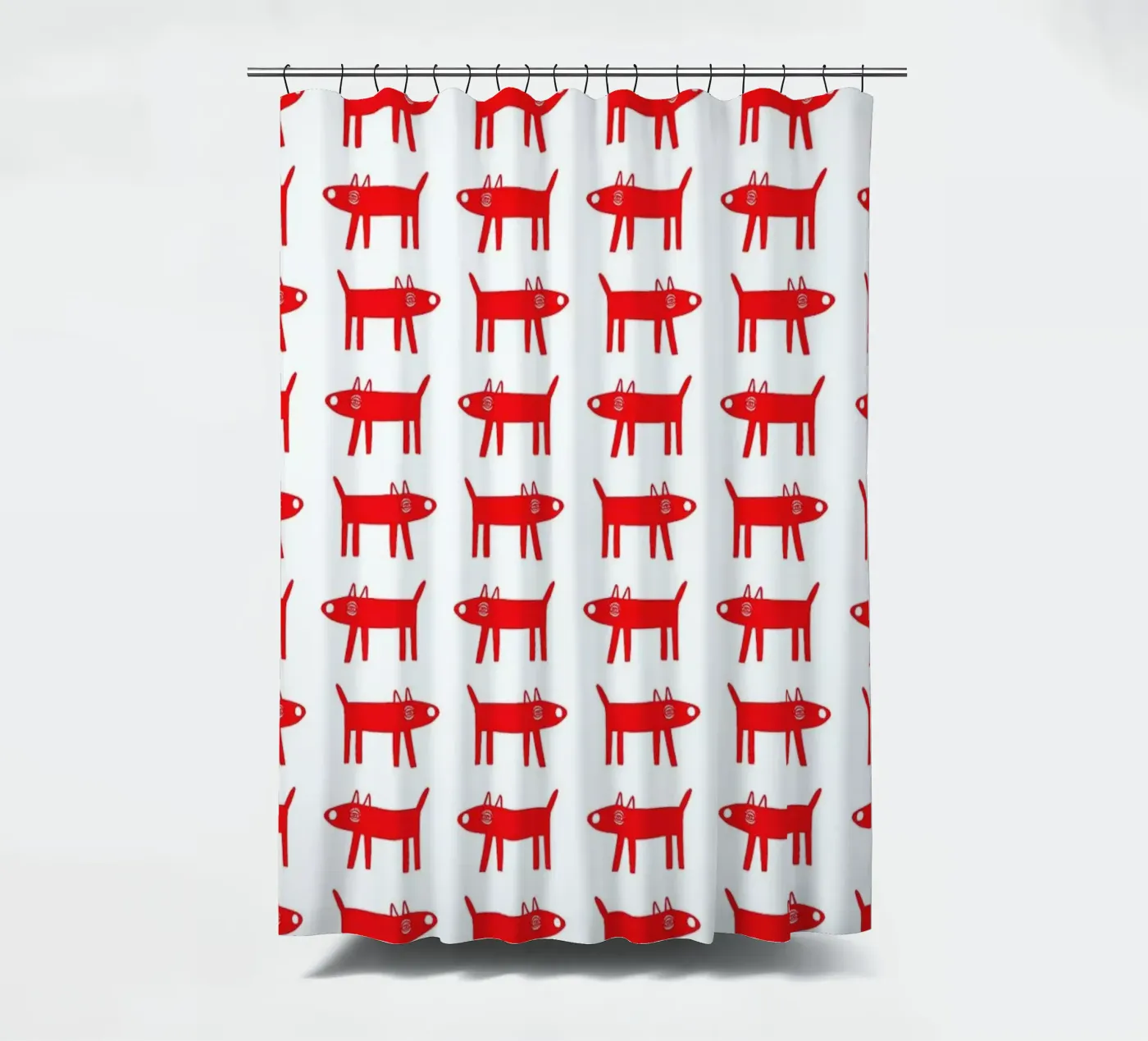 dog pattern 2 Duschvorhang von Studio Teer