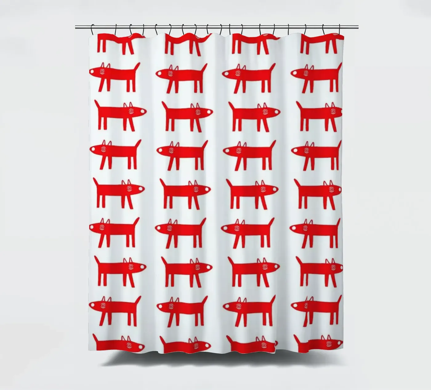 dog pattern 2 Duschvorhang von Studio Teer