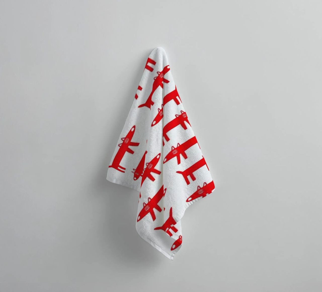 dog pattern 2 asciugamano da bagno da Studio Teer