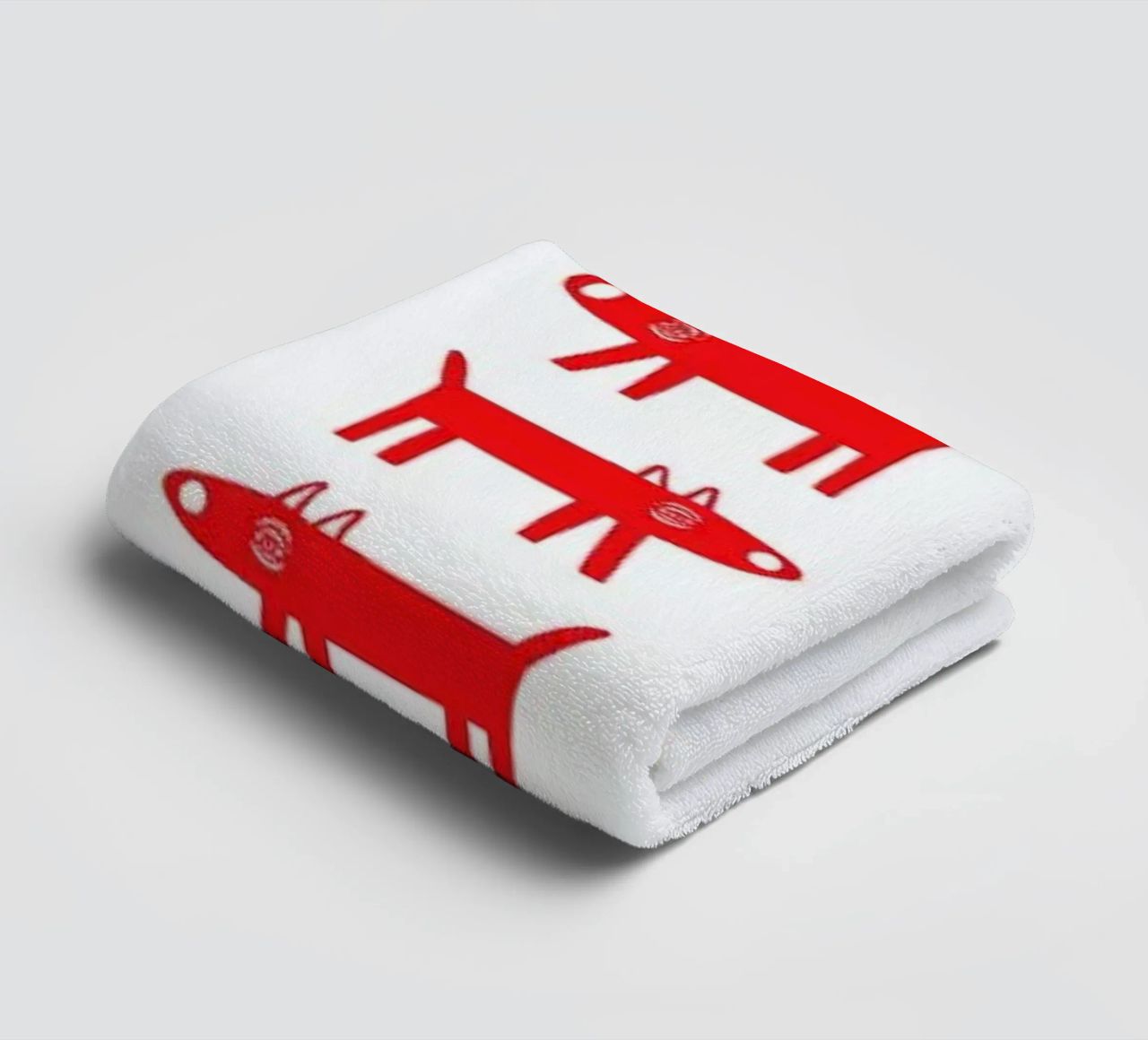 dog pattern 2 asciugamano da bagno da Studio Teer