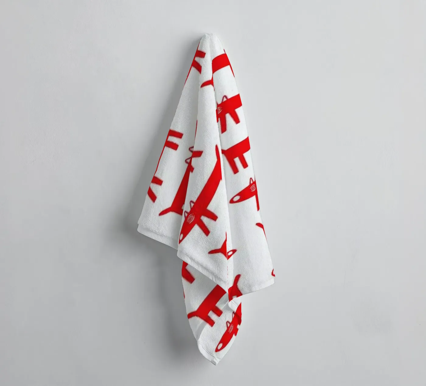 dog pattern 2 badhanddoek van Studio Teer