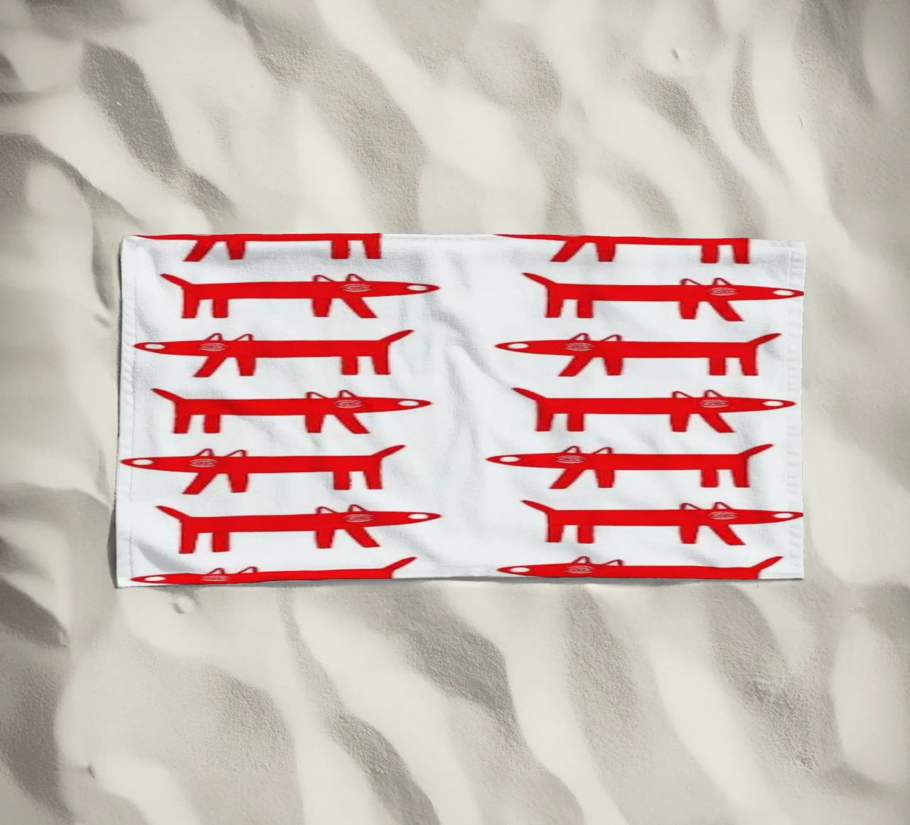 dog pattern 2 telo mare da Studio Teer
