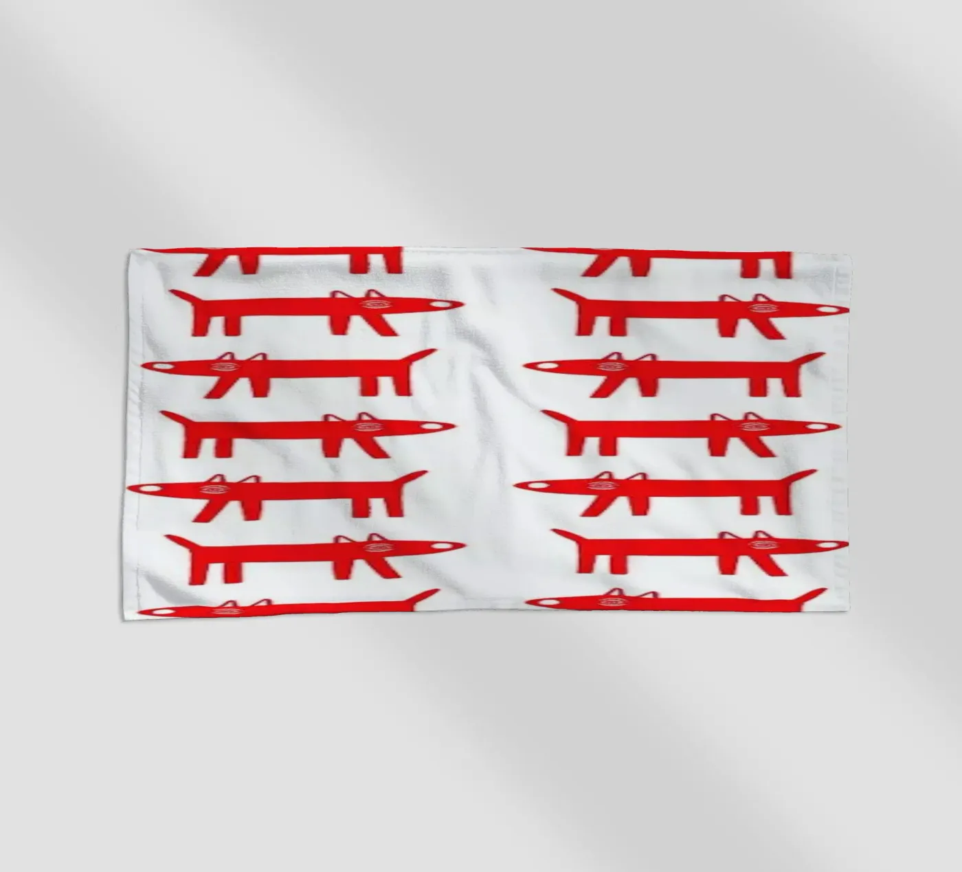 dog pattern 2 Strandtuch von Studio Teer