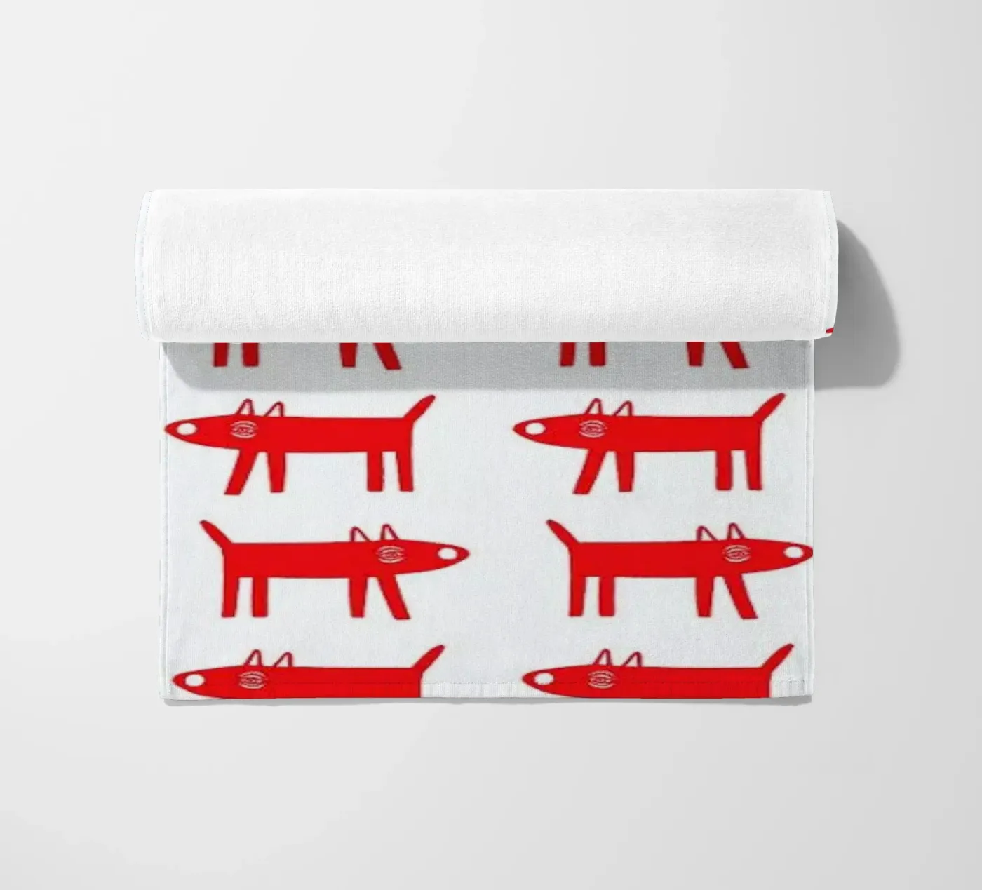dog pattern 2 Strandtuch von Studio Teer