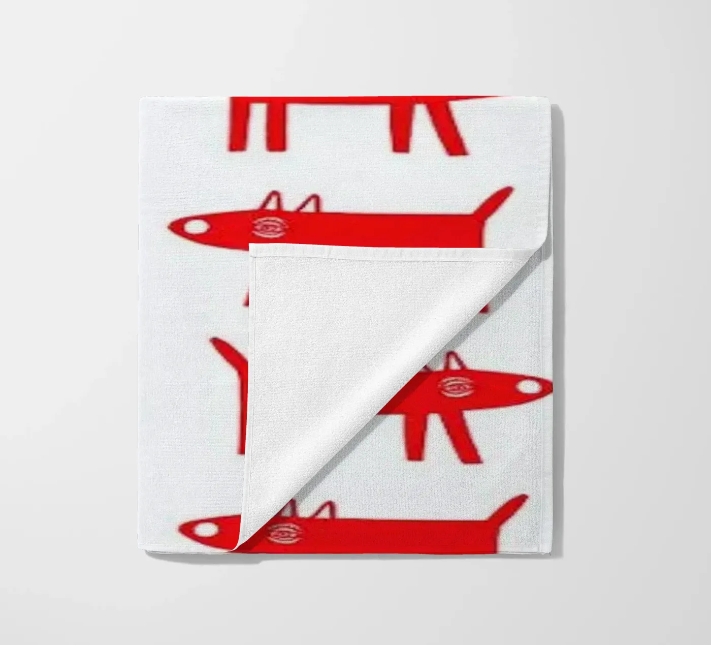 dog pattern 2 Strandtuch von Studio Teer