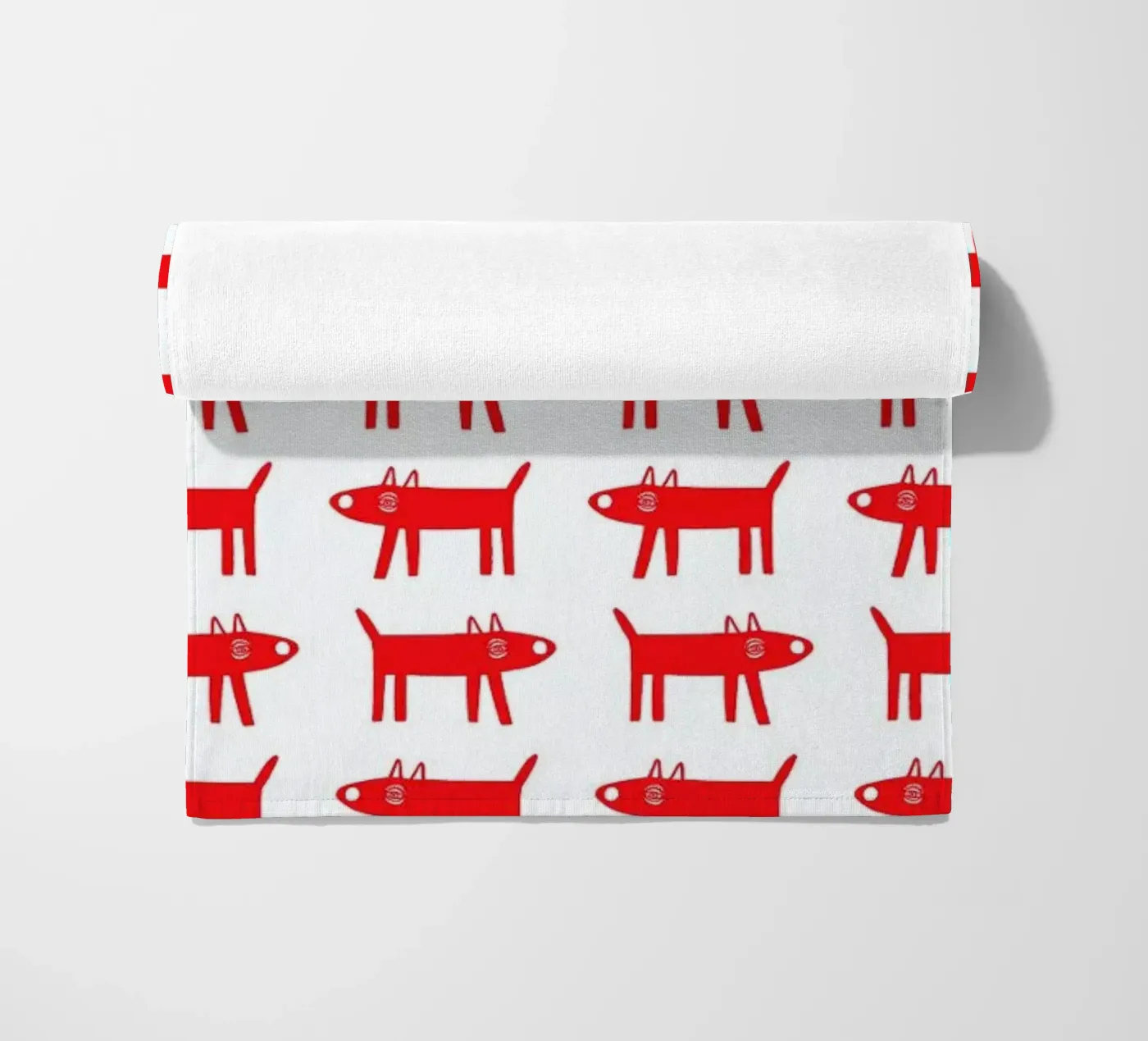 dog pattern 2 Strandtuch von Studio Teer