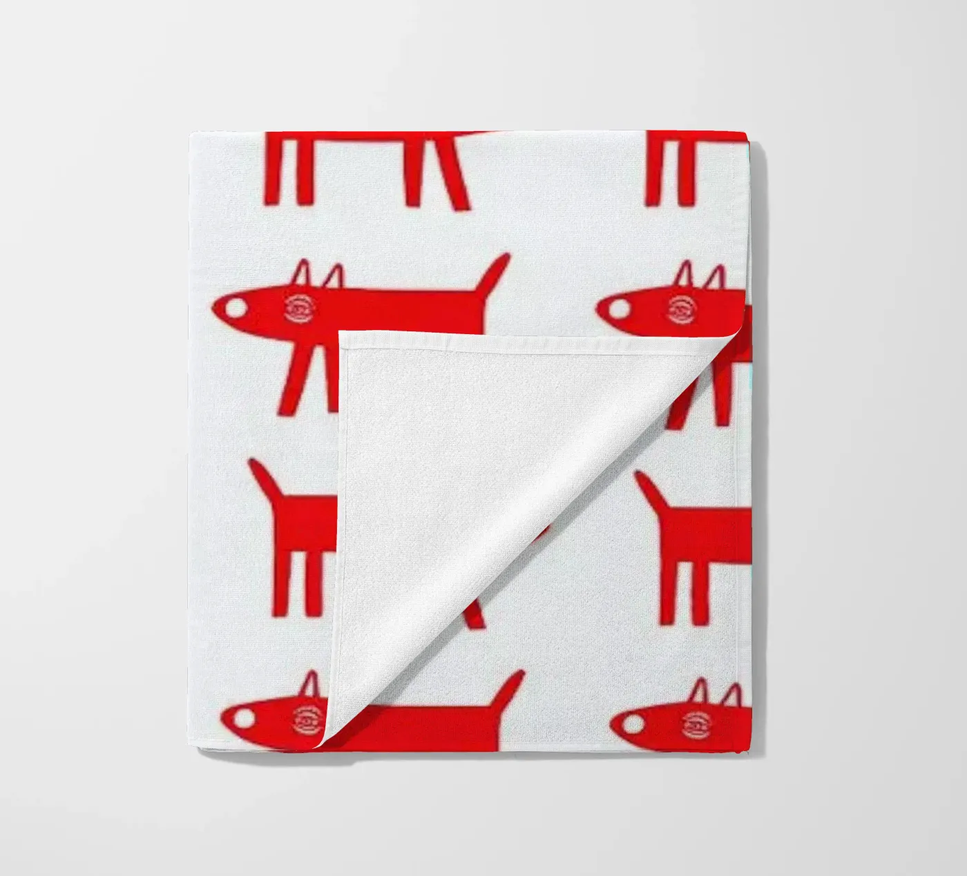 dog pattern 2 Strandtuch von Studio Teer