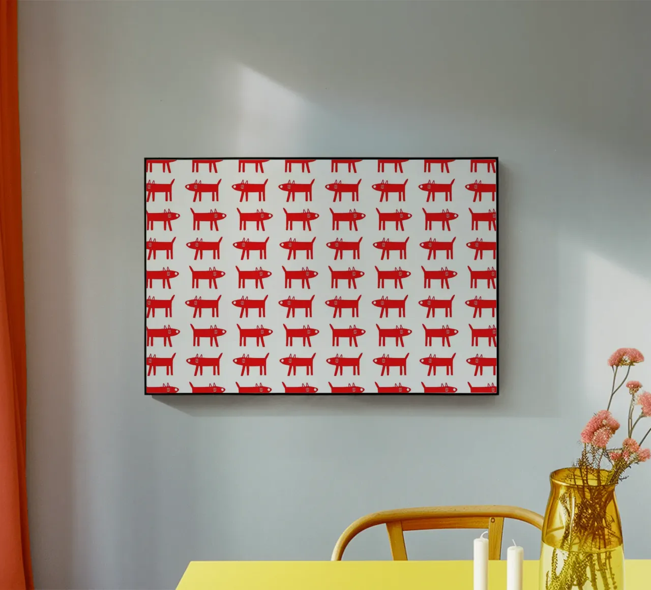 dog pattern 2 plexiglass da Studio Teer