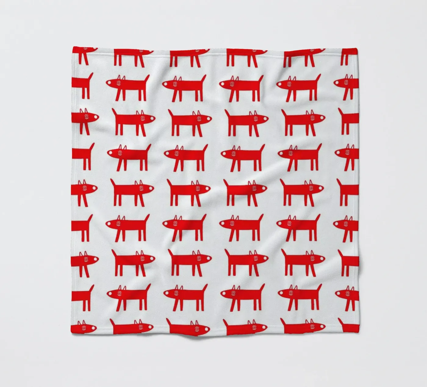 dog pattern 2 fleecedeken van Studio Teer