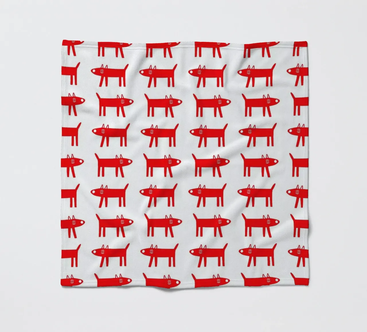 dog pattern 2 fleecedeken van Studio Teer