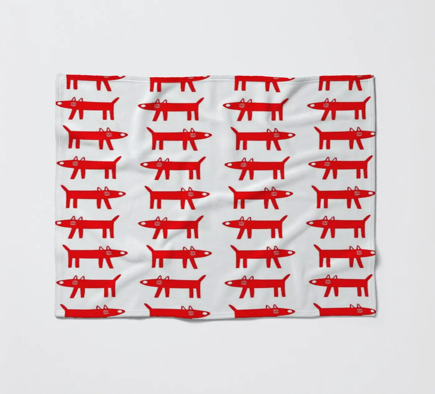 dog pattern 2 fleecedeken van Studio Teer