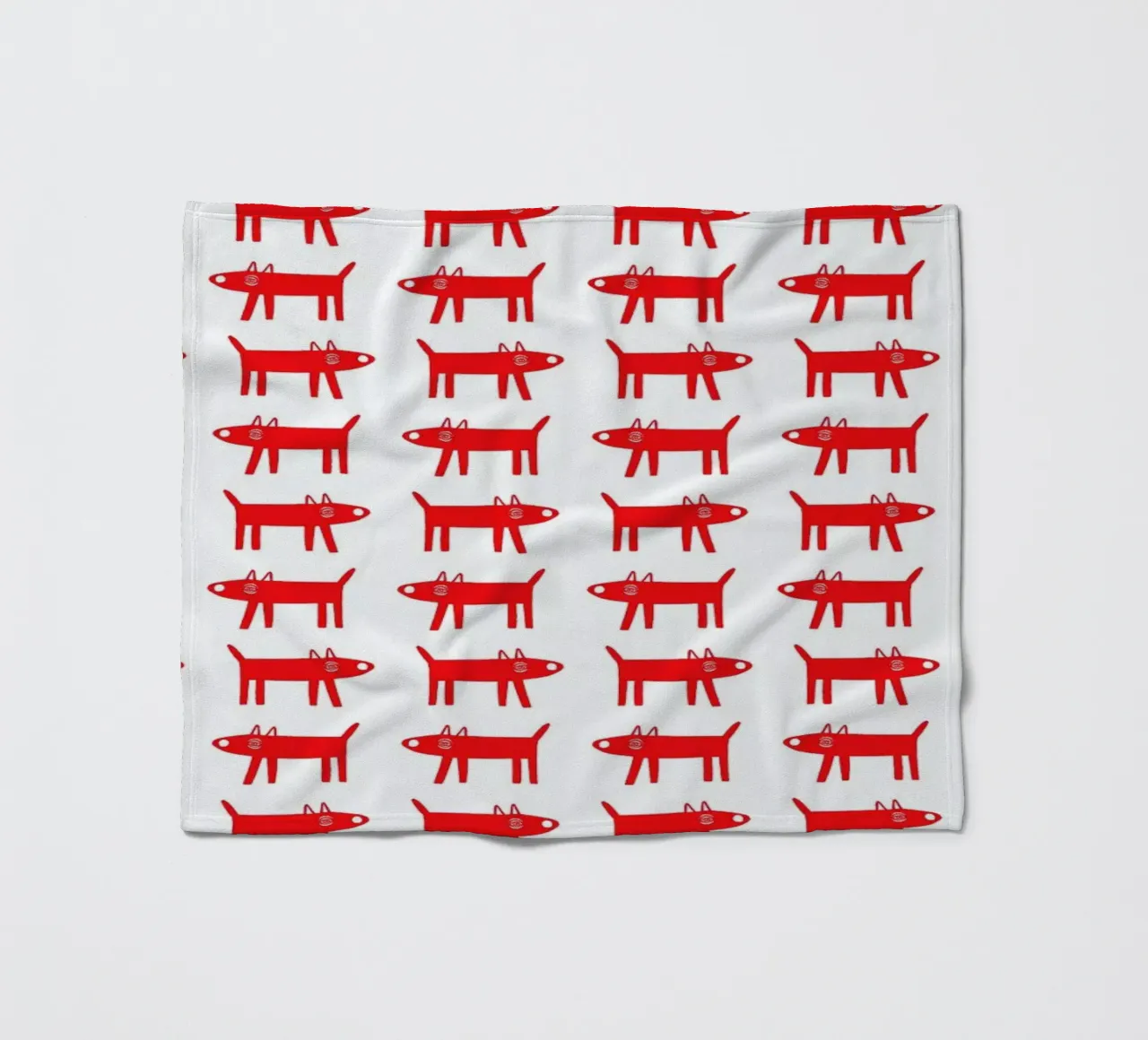 dog pattern 2 fleece blanket by Studio Teer