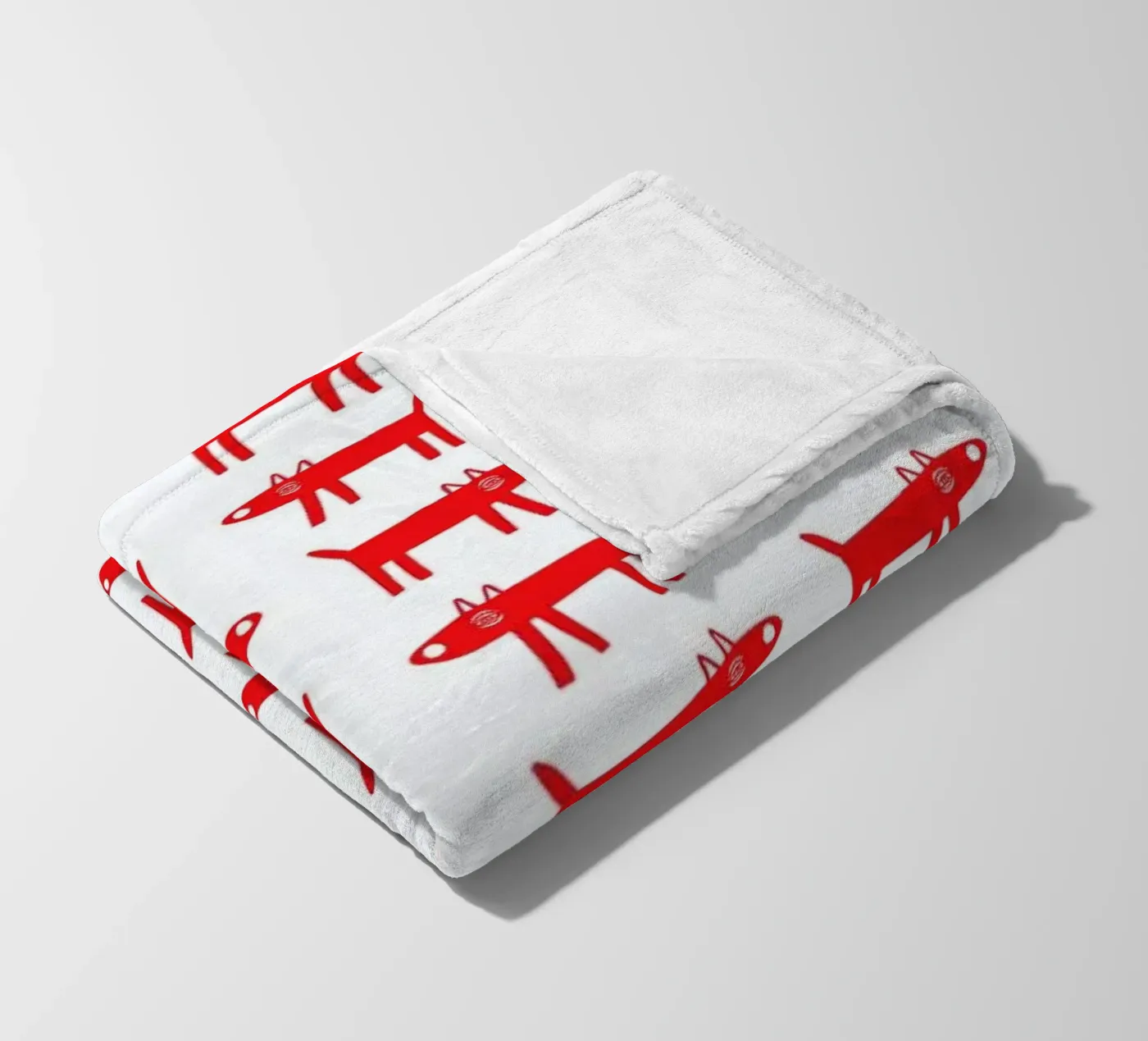 dog pattern 2 coperta in pile da Studio Teer