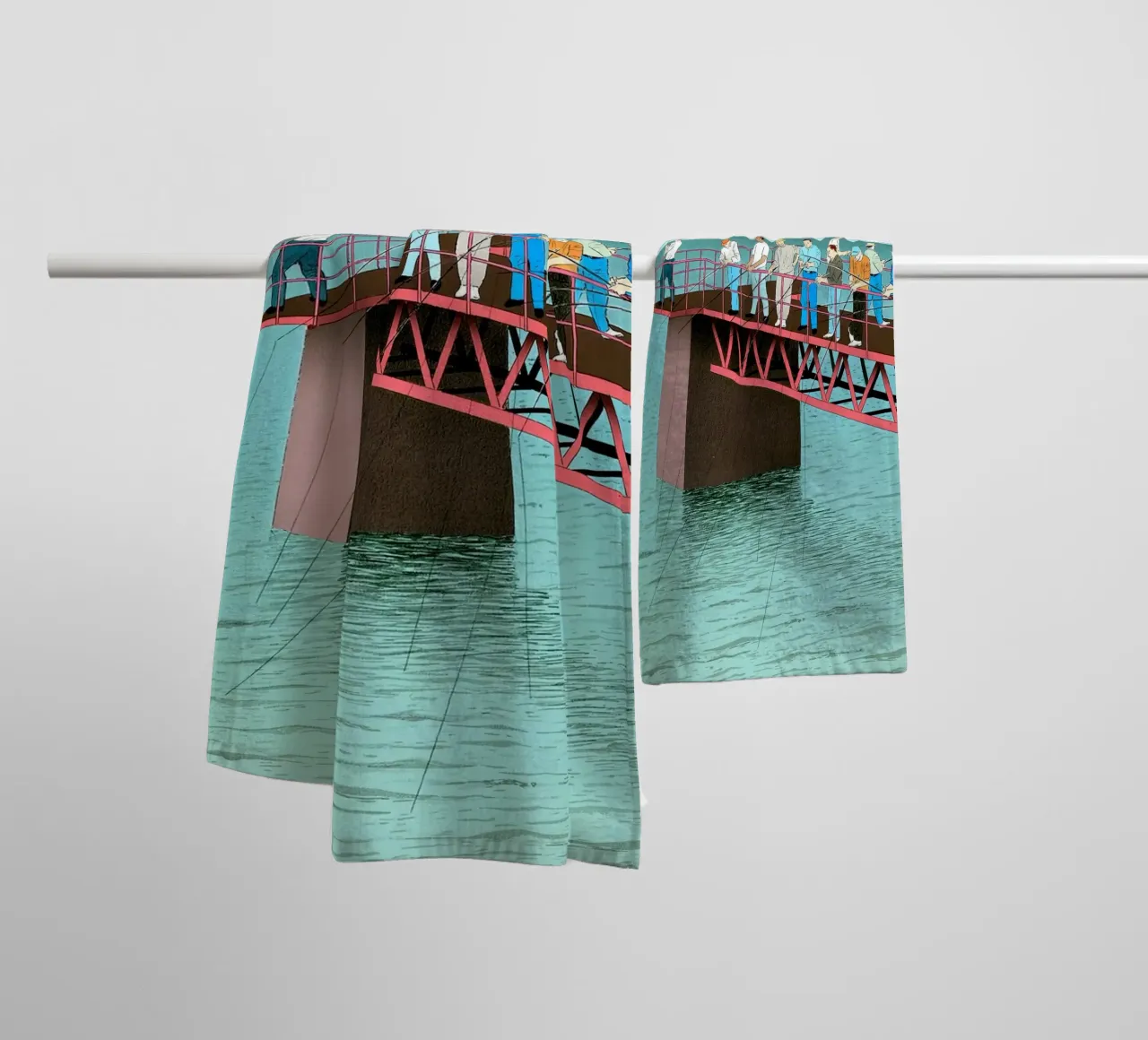 guy billout boundaries towel by ART BEST