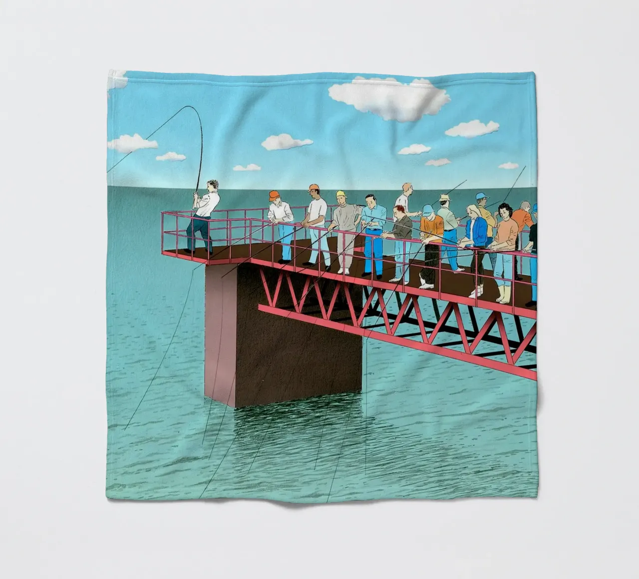 i confini di guy billout coperta in pile da ART BEST