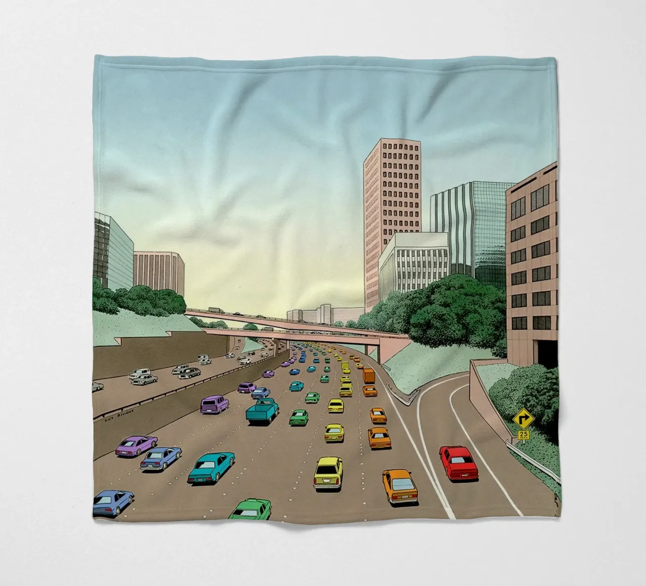 autostrada arcobaleno coperta in pile da ART BEST